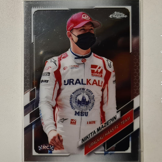 Nikita Mazepin 2021 Topps Chrome Rookie RC  #57 F1 Formula one Haas Team Excellent/mint sleeved