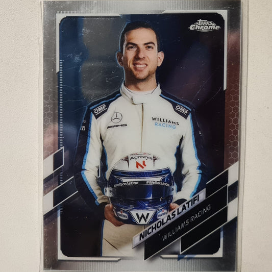 Nicholas Latifi 2021 Topps Chrome Rookie RC  #20 F1 Formula one Williams Team Excellent/mint sleeved