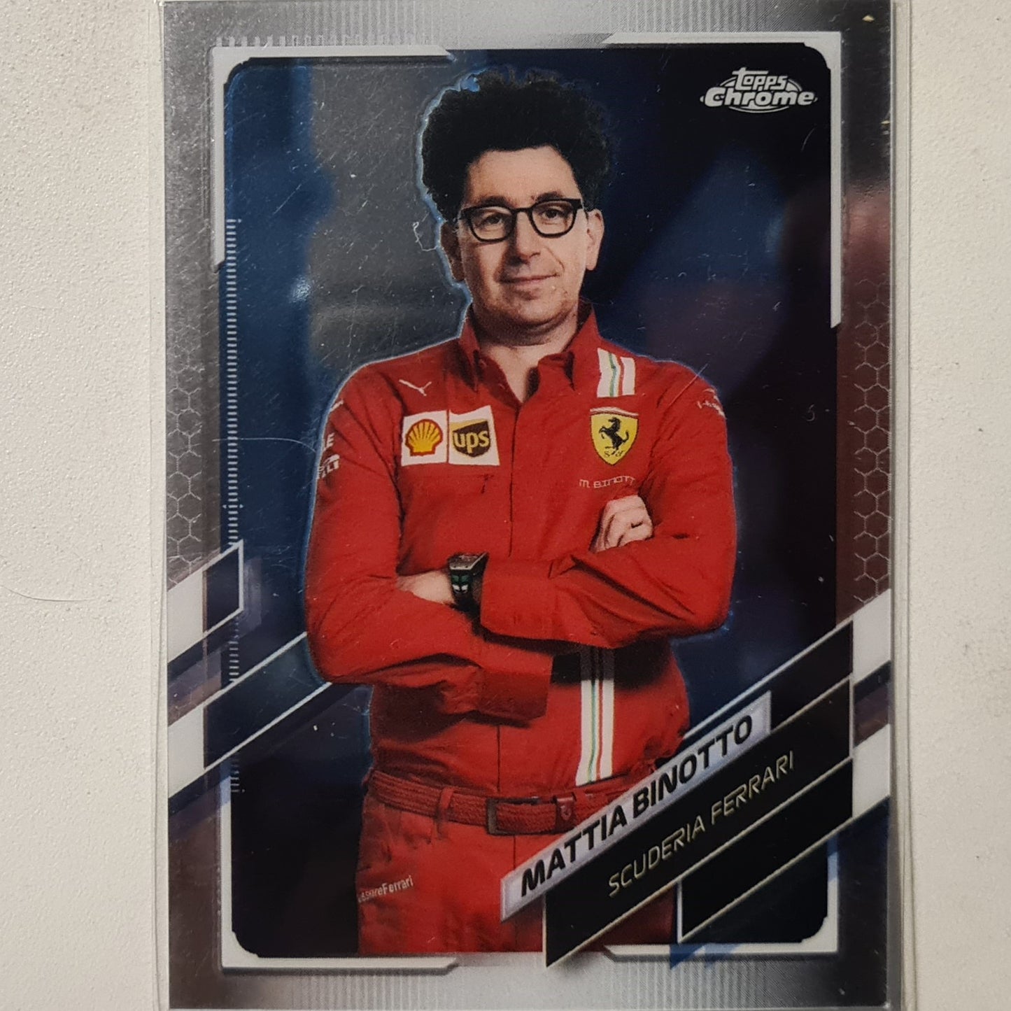 Mattia Binotto 2021 Topps Chrome  #83 F1 Formula one Ferrari Team Excellent/mint sleeved