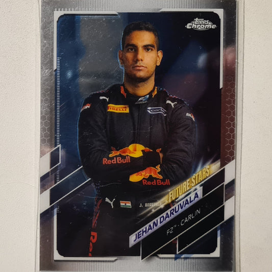 Jehan Daruvala 2021 Topps Chrome  Future stars f2 #67 F1 Formula F2 Carlin Team Excellent/mint sleeved