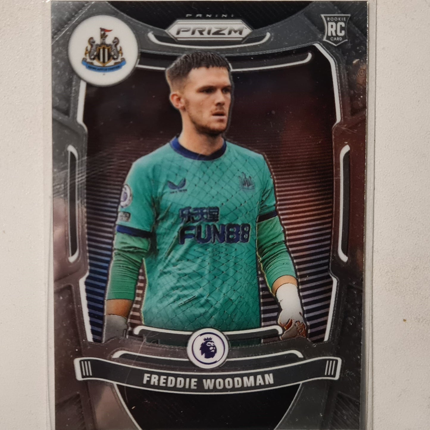 Freddie Woodman 2021-22 Panini Prizm premier league Rookie RC  #31 Soccer Football Newcastle United Excellent/mint sleeved