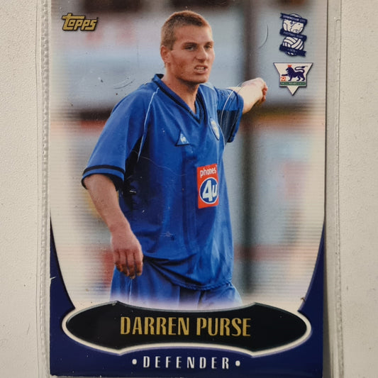 Darren Purse 2003 Topps Premier Gold B1 Soccer Football Birmingham City very good sleeved