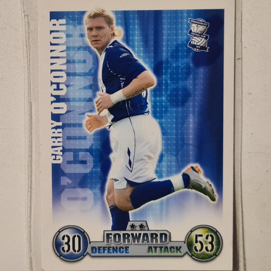 Gary O'Connor 2007-08 Topps Match Attax Soccer Football Birmingham City very good sleeved