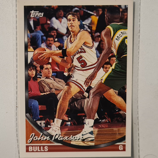 John Paxson 1994 Topps  #377 NBA Basketball Chicago Bulls Excellent sleeved