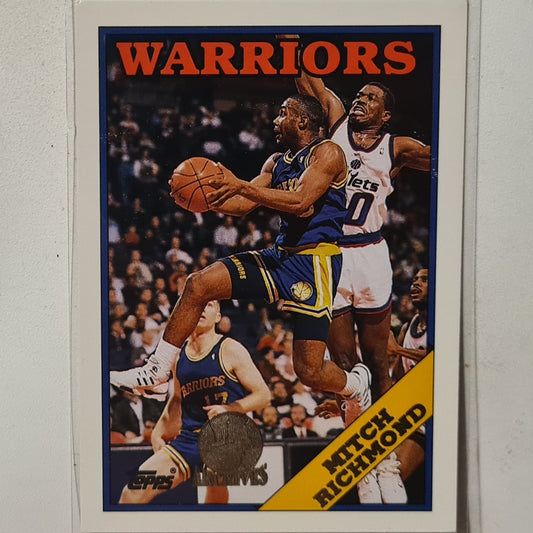 Mitch Richmond 1993 Topps Rookie Archives Gold variant RC #109 Golden State Warriors Excellent Sleeved