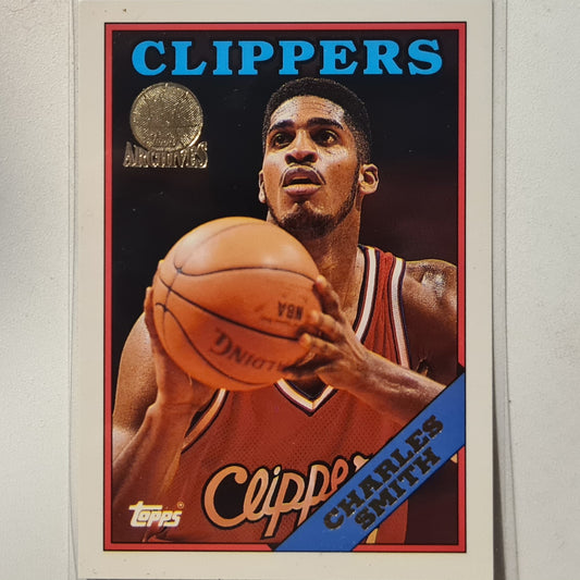 Charles Smith 1993 Topps Rookie Archives Gold variant RC #112 Los Angeles Clippers Excellent Sleeved