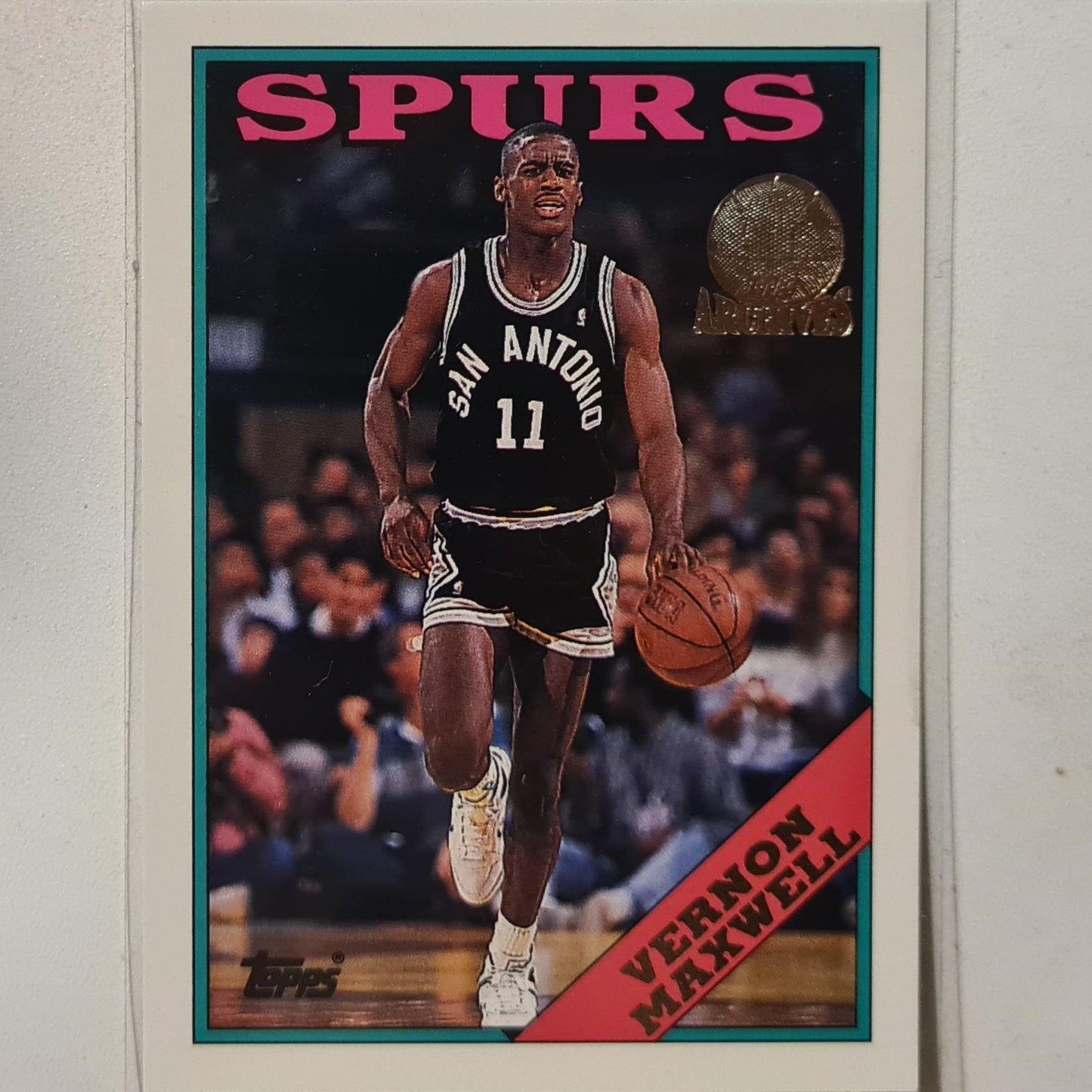 Vernon Maxwell 1993 Topps Rookie Archives Gold variant RC #107 San Antonio Spurs Excellent Sleeved