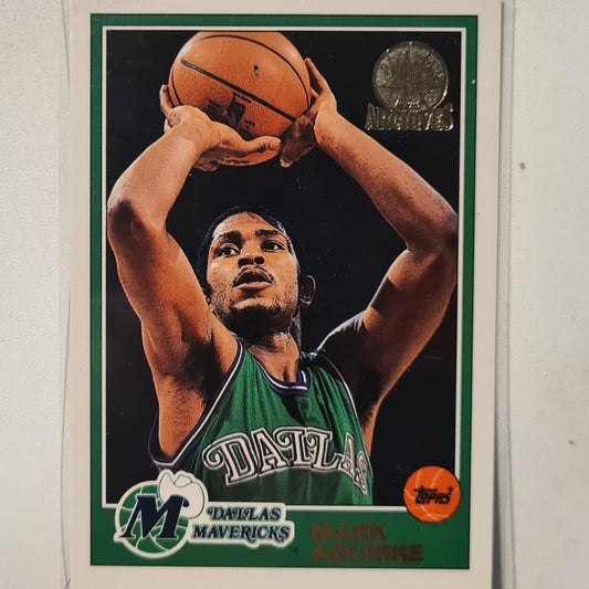 Mark Aquirre 1993 Topps Rookie Archives Gold variant RC #12 Dallas Mavericks Excellent Sleeved