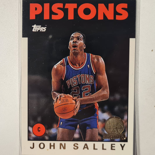 John Salley 1993 Topps Rookie Archives Gold variant RC #104 Detroit Pistons Excellent Sleeved
