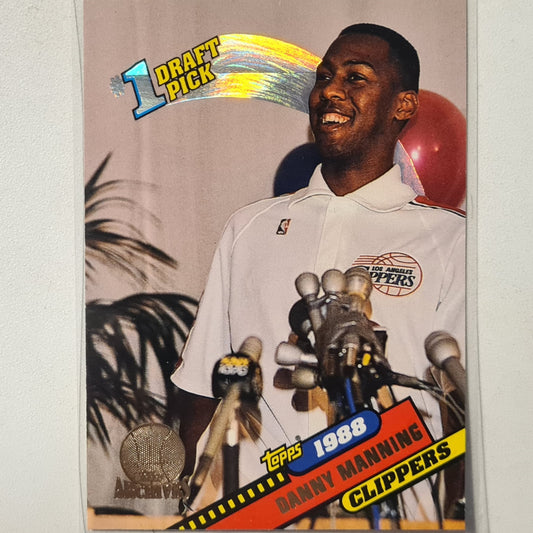 Danny Manning 1993 Topps Rookie Archives Gold variant RC #8 Los Angeles Clippers Excellent Sleeved