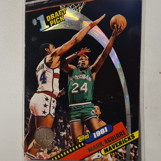 Mark Aguirre 1993 Topps Rookie Archives Gold variant RC #1 Dallas Mavericks Excellent Sleeved