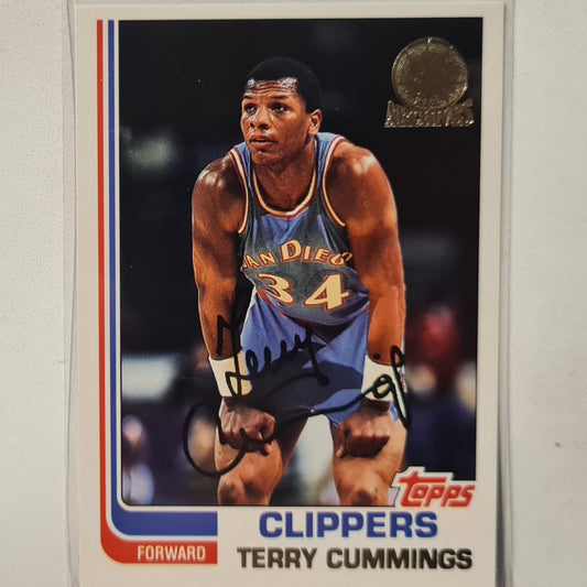 Terry Cummings 1993 Topps Rookie Archives Gold variant RC #24 Los Angeles Clippers Excellent Sleeved