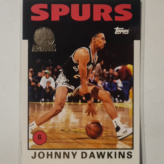Johnny Dawkins 1993 Topps Rookie Archives Gold variant RC #79 San Antonio Spurs Excellent Sleeved