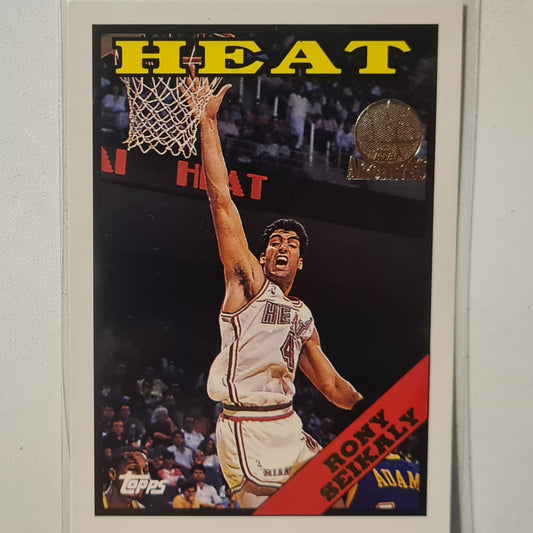 Rony Seikaly 1993 Topps Rookie Archives Gold variant RC #110 Miami Heat Excellent Sleeved
