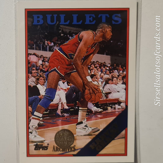 Harvey Grant 1993 Topps Rookie Archives Gold variant RC #103 Washington Bullets Excellent Sleeved