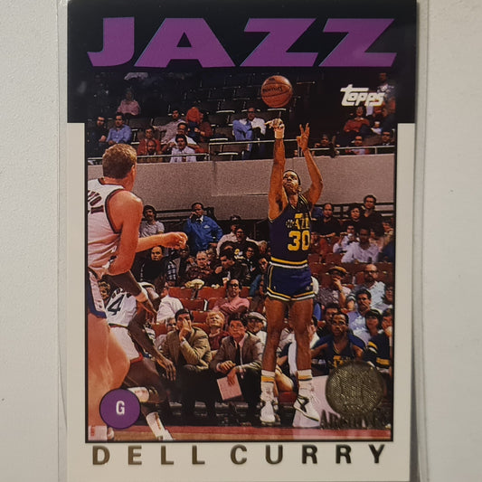 Dell Curry 1993 Topps Rookie Archives Gold variant RC #77 Utah Jazz Excellent Sleeved