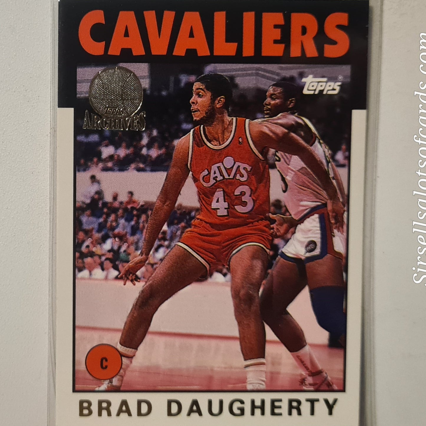 Brad Daugherty 1993 Topps Rookie Archives Gold variant RC #78 Cleveland Cavaliers Excellent Sleeved