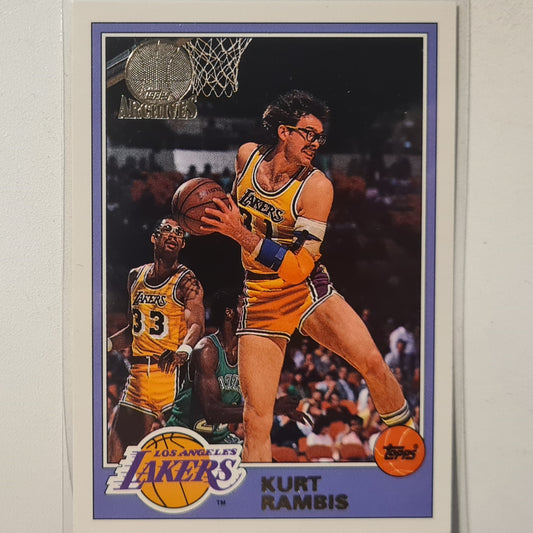 Kurt Rambis 1993 Topps Rookie Archives Gold variant RC #19 LA Lakers Excellent Sleeved