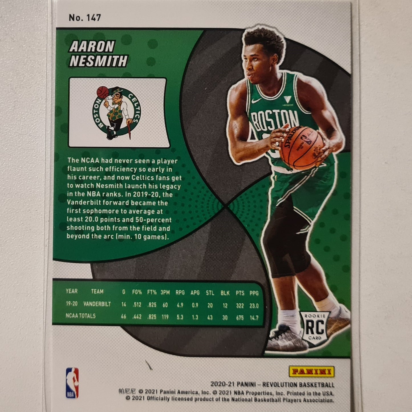 Aaron Nesmith 2020-21 Panini Revolution #147 NBA Basketball Boston Celtics excellent/mint