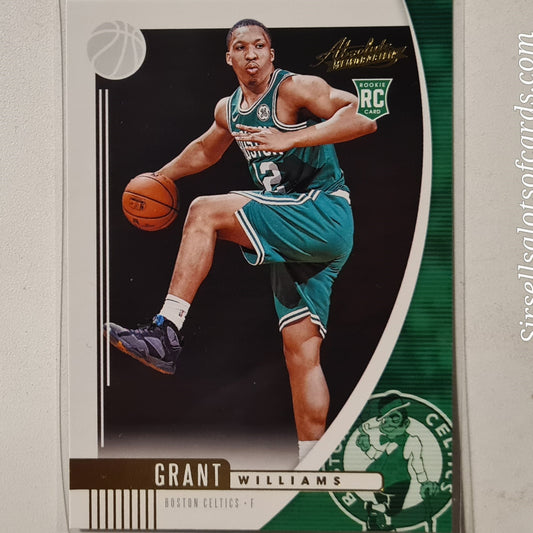 Grant Williams 2019-20 Panini Absolute Rookie RC #9 NBA Basketball Boston Celtics excellent/mint