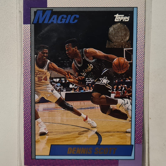 Dennis Scott 1993 Topps Rookie Archives Gold variant #138 Orlando Magic Excellent Sleeved