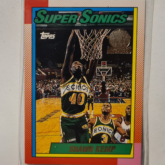 Shawn Kemp 1993 Topps Rookie Archives Gold variant #136 Seattle Super Sonics Excellent Sleeved