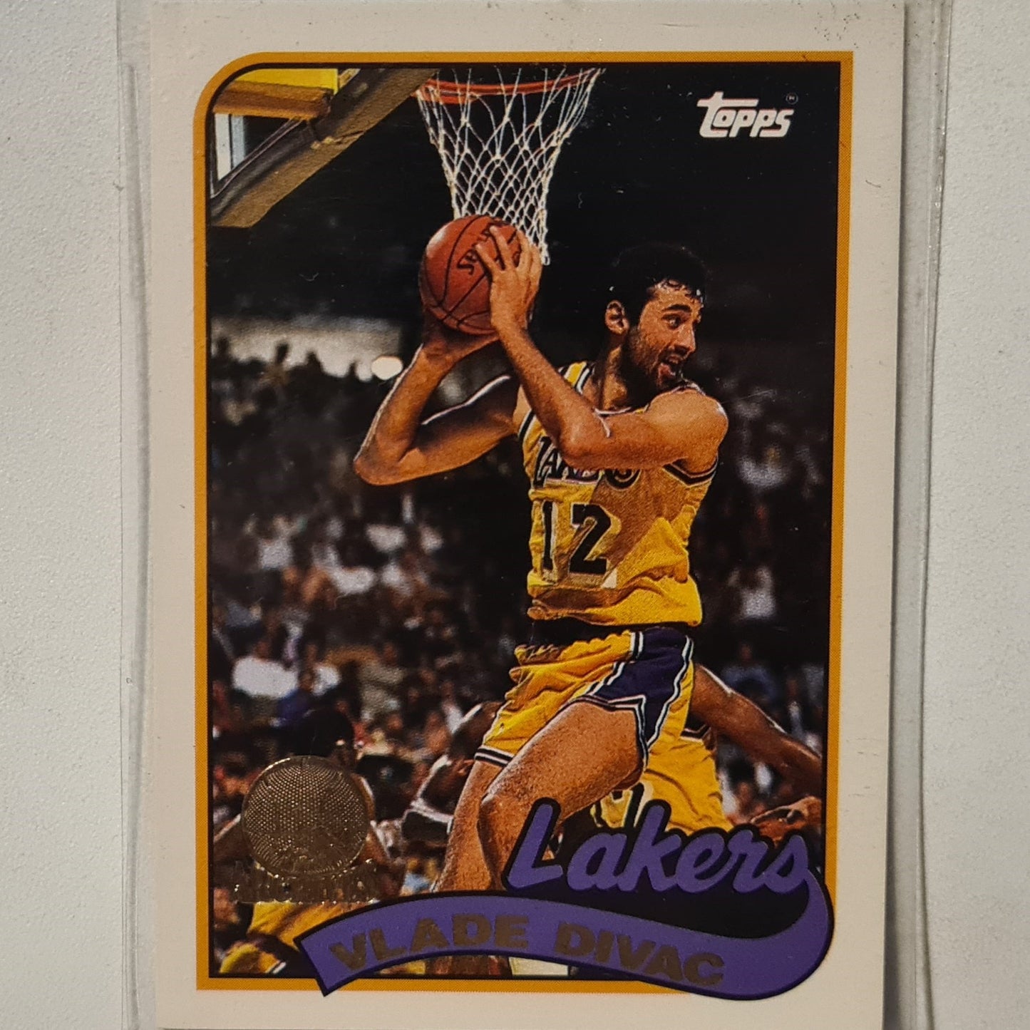 Vlade Divac 1993 Topps Rookie Archives Gold variant #118 LA Lakers Excellent Sleeved