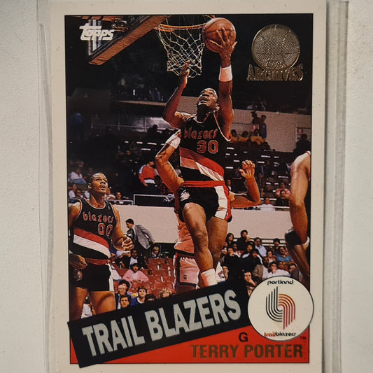 Terry Porter 1993 Topps Rookie Archives Gold variant #71 Portland Trail Blazers Excellent Sleeved