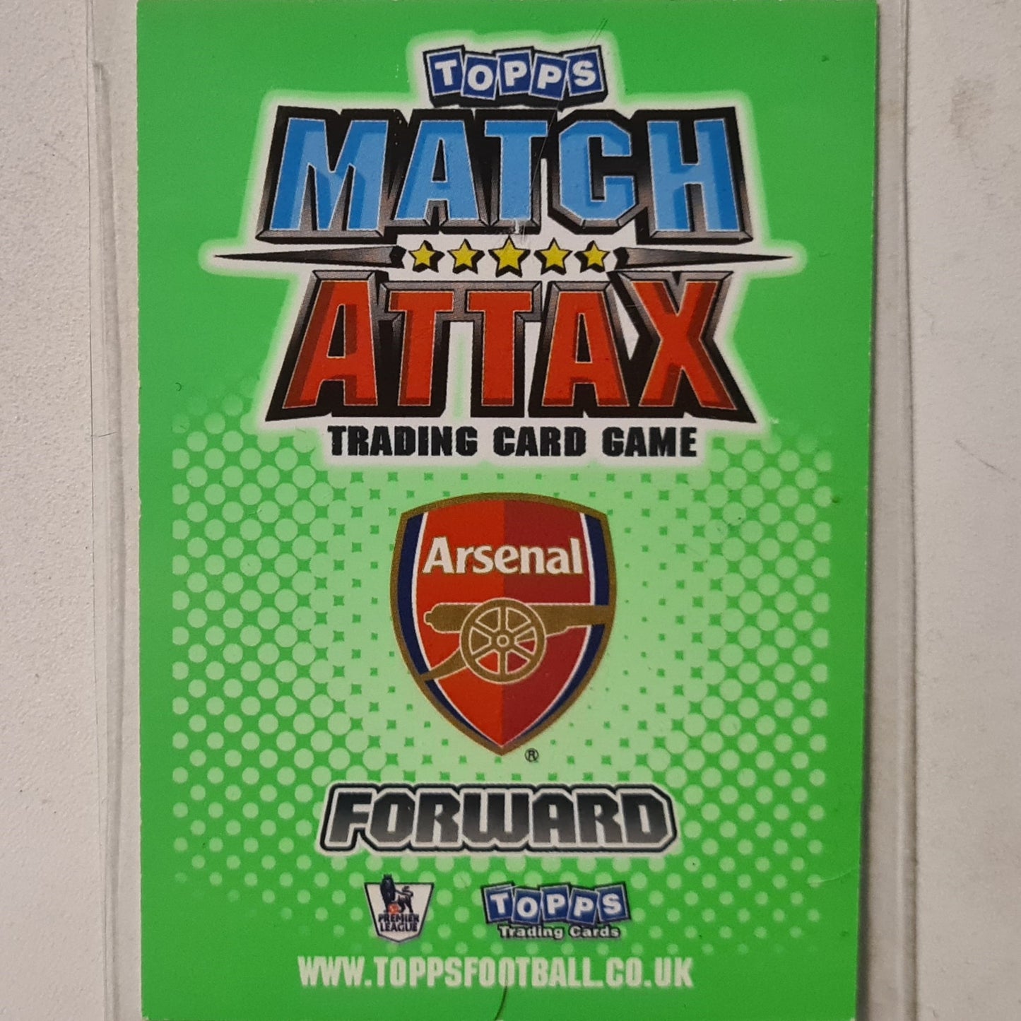 Robin Van Persie 2010-11 Topps Match Attax #18 Soccer Football Arsenal Excellent Sleeved