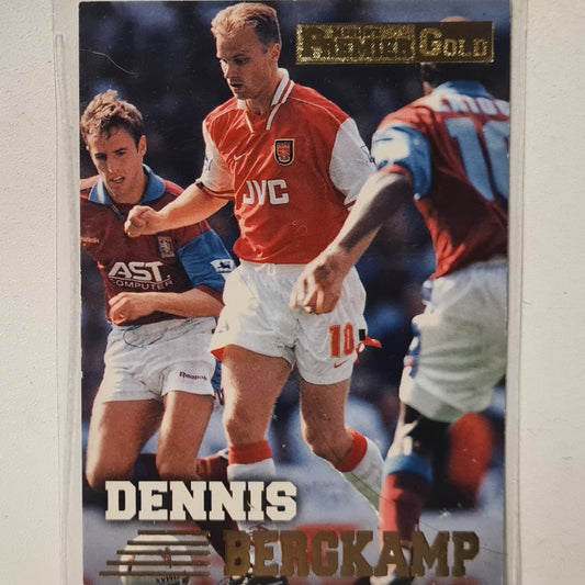 Dennis Bergkamp 1996-97 Merlin Premier Gold #02 Soccer Football Arsenal very good Sleeved