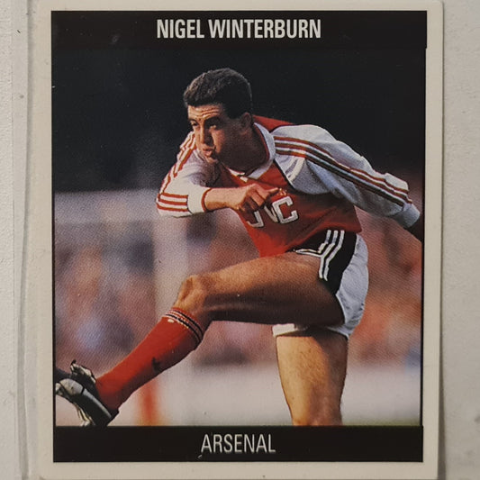 Nigel Winterburn 90's F101 Sticker fullbacks Soccer Football Arsenal good Sleeved