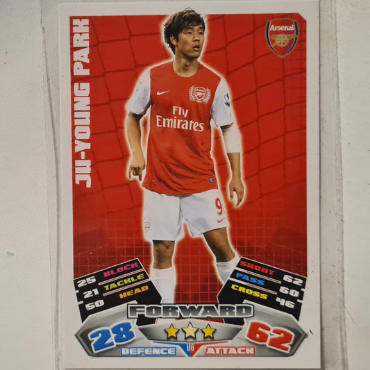 Ju-Young Park 2011-12 Topps Match attax Update U6 Soccer Football Arsenal very good Sleeved