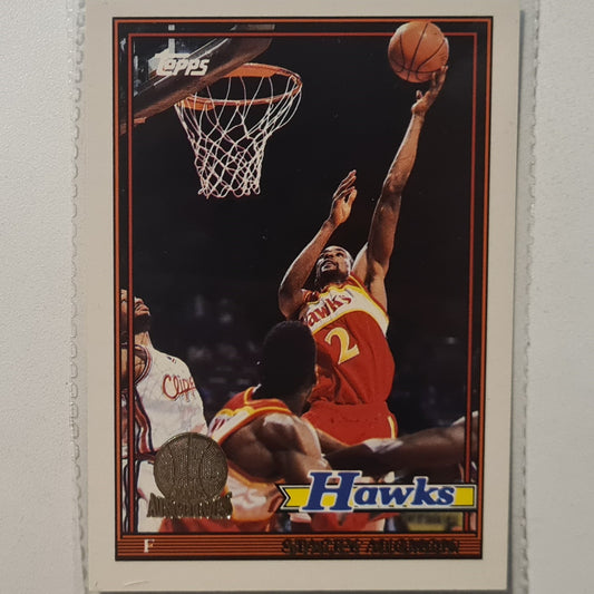 Stacey Augmon 1993 Topps Rookie Archives Gold variant #142 Atlanta Hawks Excellent Sleeved