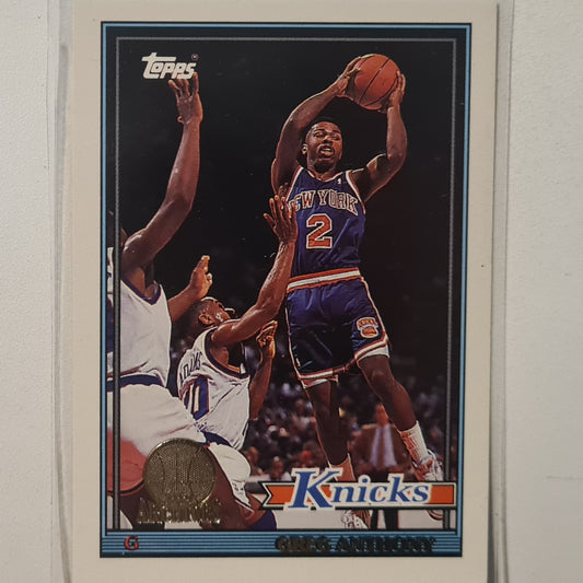 Greg Anthony 1993 Topps Rookie Archives Gold variant #141 New York Knicks Excellent Sleeved