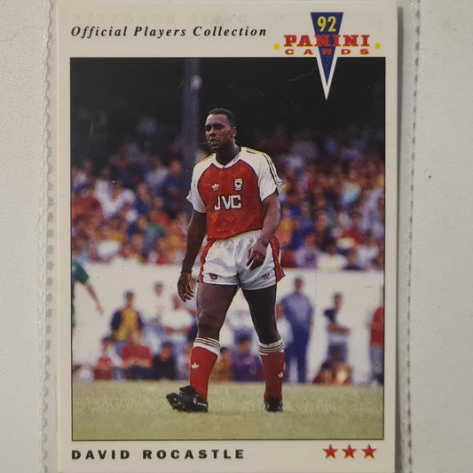 David Rocastle 1992 Panini 92  #11 Football soccer Arsenal very good Sleeved