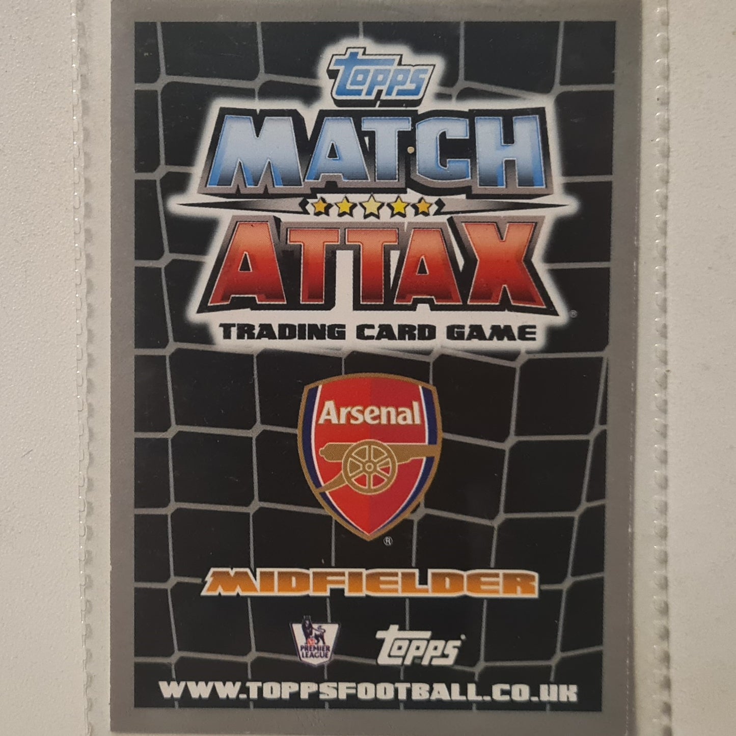 Theo Walcott 2011-12 Topps Match Attax Football soccer Arsenal very good Sleeved