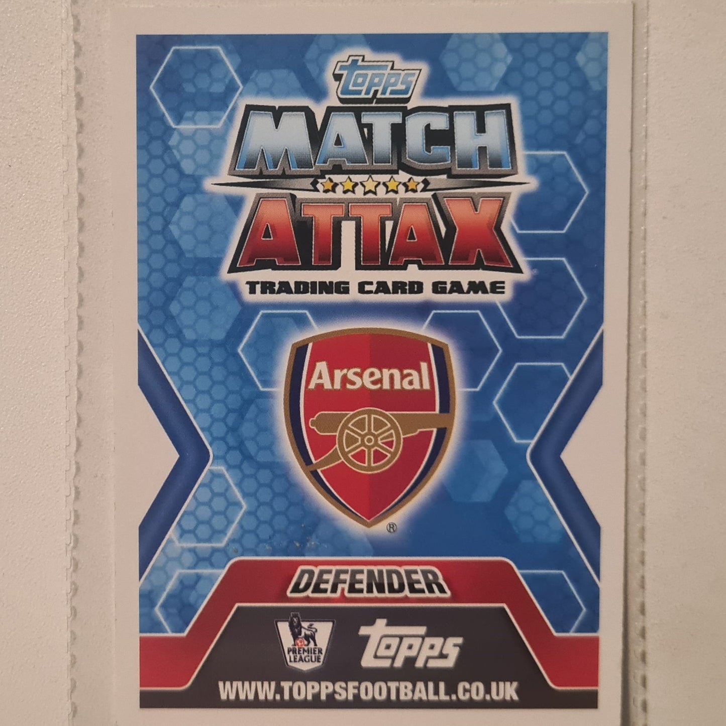 Thomas Vermaelen 2013-14 Topps Match Attax #6 Football soccer Arsenal very good Sleeved