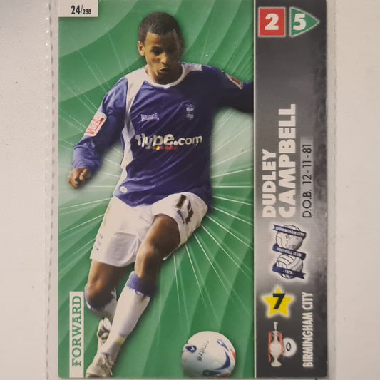 Dudley DJ Campbell 2007 Panini Championship #24 soccer Birmingham City very good Sleeved