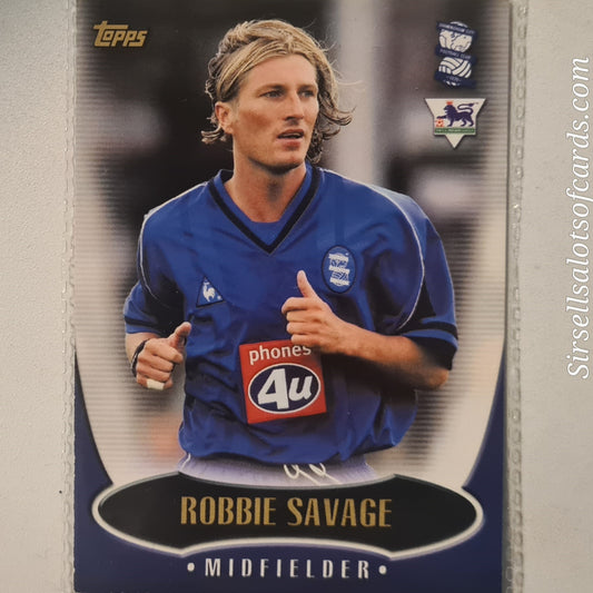 Robbie Savage 2003 Topps premiership Gold B2 soccer Birmingham City very good Sleeved