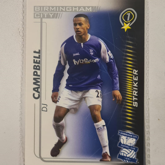 DJ Campbell 2005-06 Shoot-Out premiership #255 soccer Birmingham City very good Sleeved