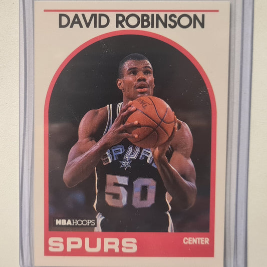 David Robinson 1989 NBA Hoops #310 NBA Basketball San Antonio Spurs Excellent sleeved