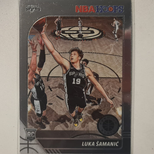 Luka Samanic 2019-20 Panini NBA Hoops premium stock rookie RC #216 NBA Basketball San Antonio Spurs MINT sleeved