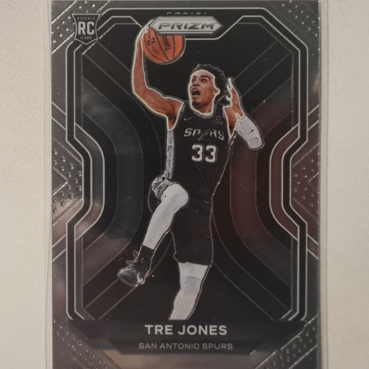 Tre Jones 2020-21 Panini Prizm Rookie RC #291 NBA Basketball San Antonio Spurs MINT sleeved