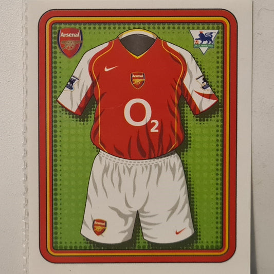 Arsenal kit 2005 Merlin FA Premier League 05 #5 Sticker Soccer Football Arsenal Excellent sleeved