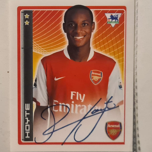 Hoyte 2007 Merlin FA Premier League 07 sticker #16 Soccer Football Arsenal Excellent sleeved