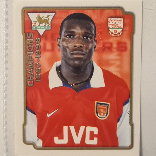 Christopher Wreh 1999 Merlin Premier League 99 Champions 1997-1998  #25 Soccer Football Arsenal very good sleeved