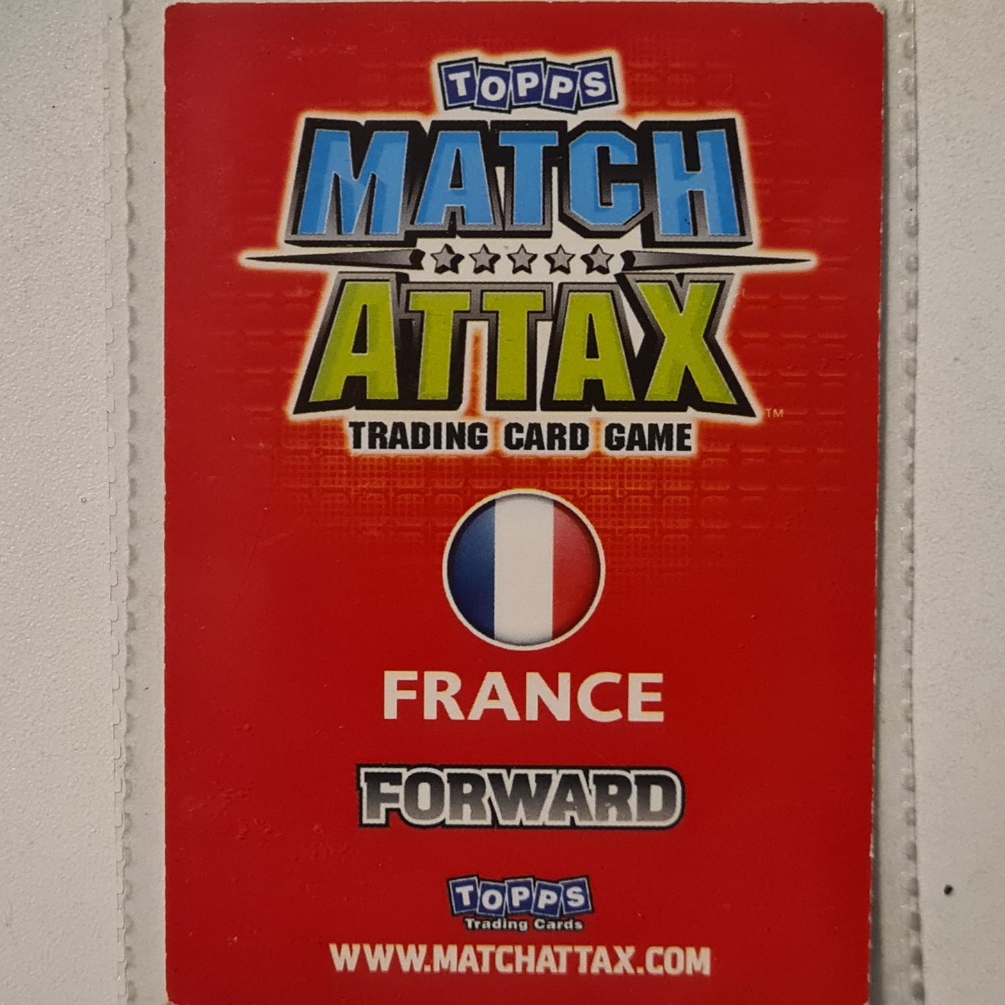 Thierry Henry 2010 Topps Match Attax International Star Player chrome  Soccer Football Arsenal/France Fair sleeved