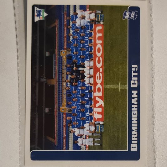 Squad team photo 2006 Merlin FA Premiership 06 Sticker #58 Soccer Football Birmingham Excellent sleeved