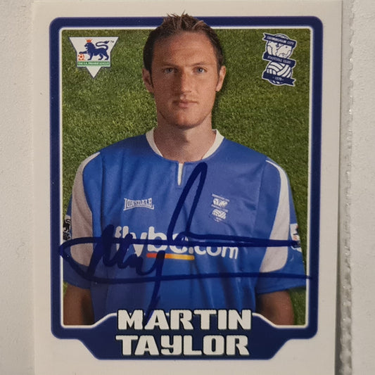 Martin Taylor 2006 Merlin FA Premiership 06 Sticker #65  Soccer Football Birmingham Excellent sleeved