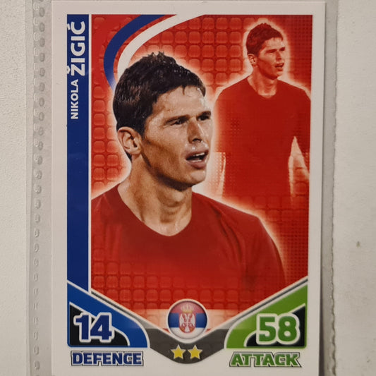 Nikola Zigic 2010 Topps Match Attax International Soccer Football Birmingham/Serbia Excellent sleeved